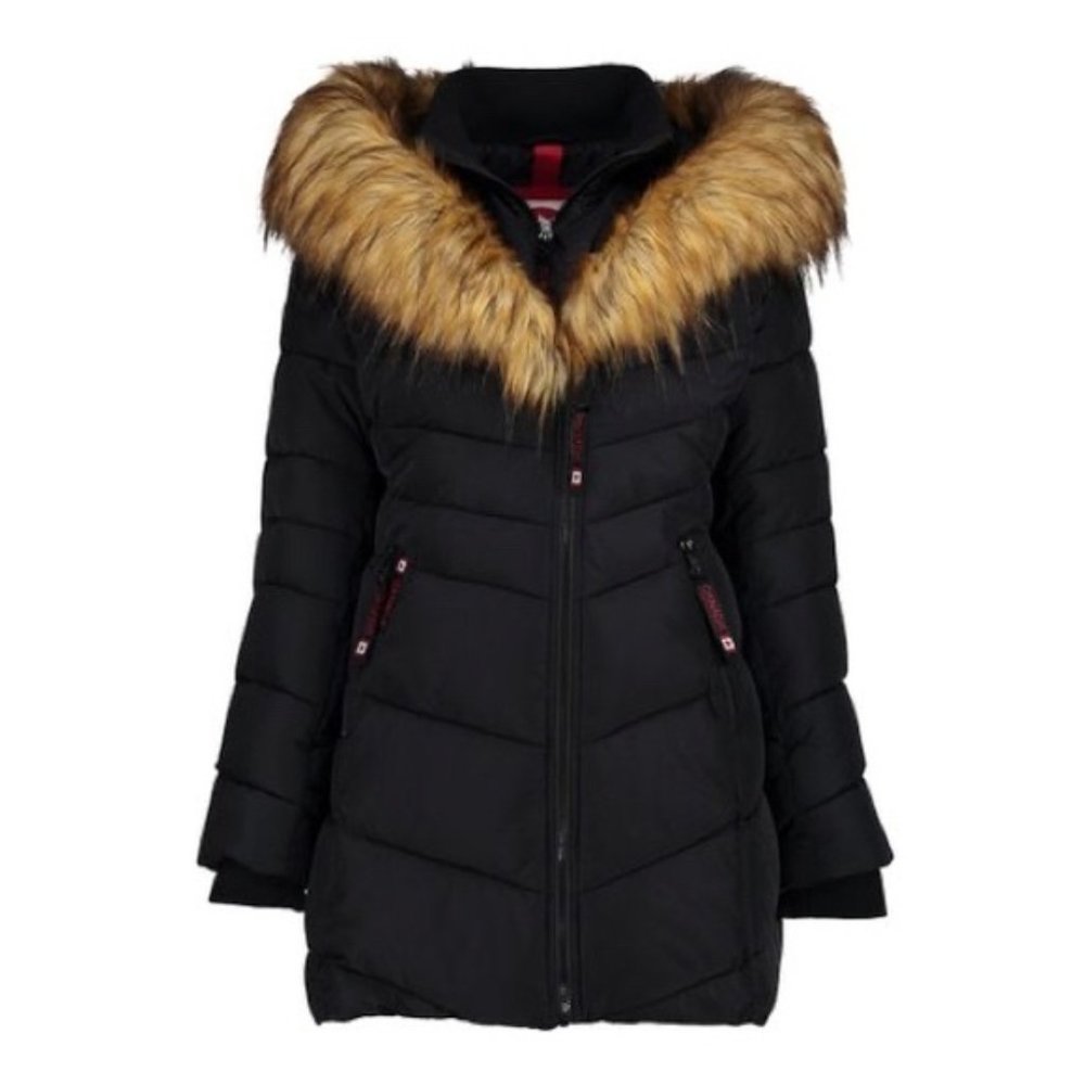 Canada Weather Gear Black Puffer Winter Coat
